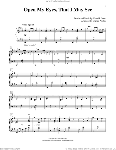 Open My Eyes, That I May See (arr. Glenda Austin)
