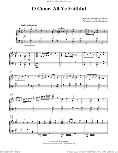 O Come, All Ye Faithful (arr. Glenda Austin)