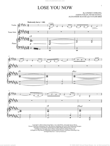 Lose You Now (with Vocal Solo)