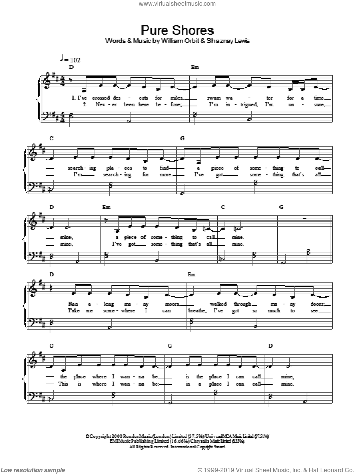 Pure Shores, (intermediate)