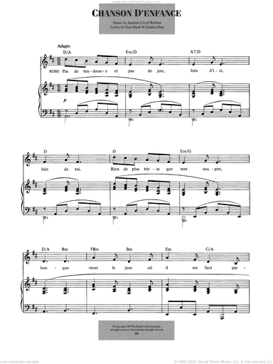 Chanson D'enfance (from Aspects Of Love)