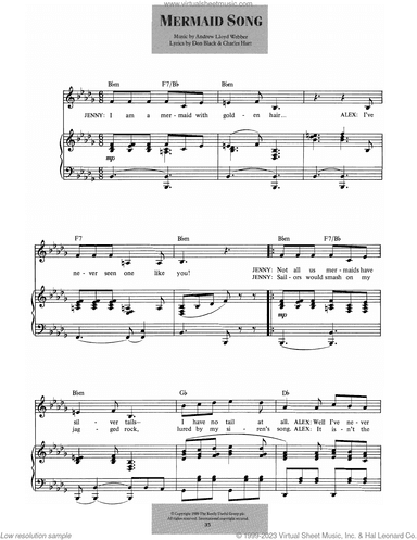 Mermaid Song (from Aspects Of Love)