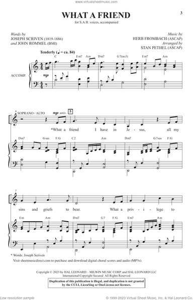 What A Friend (arr. Stan Pethel)