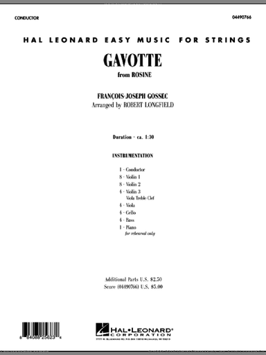 Gavotte (from "Rosine") (COMPLETE)