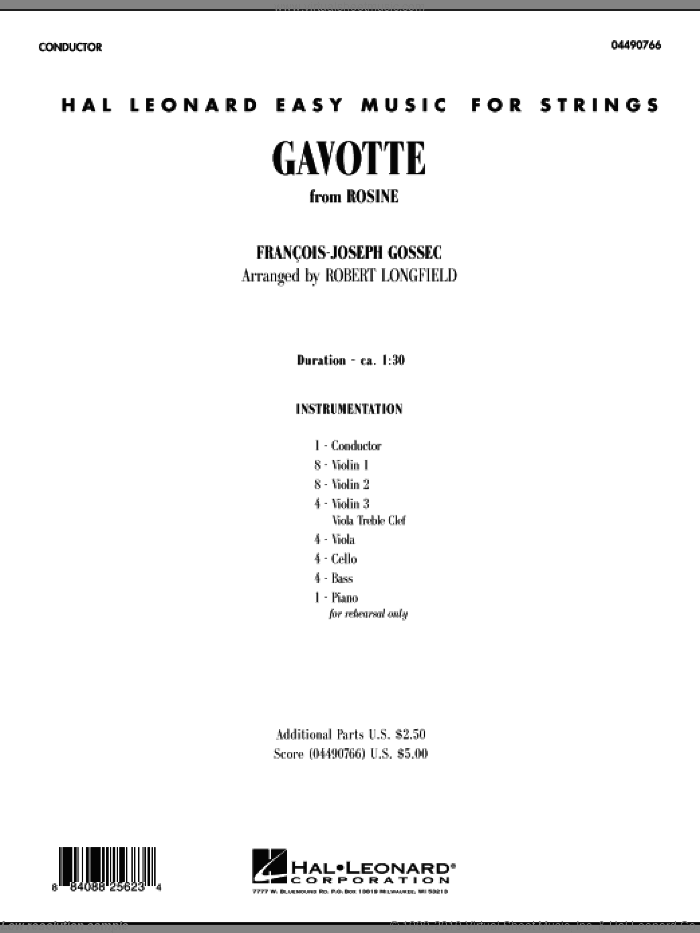 Gavotte (from "Rosine") (COMPLETE)