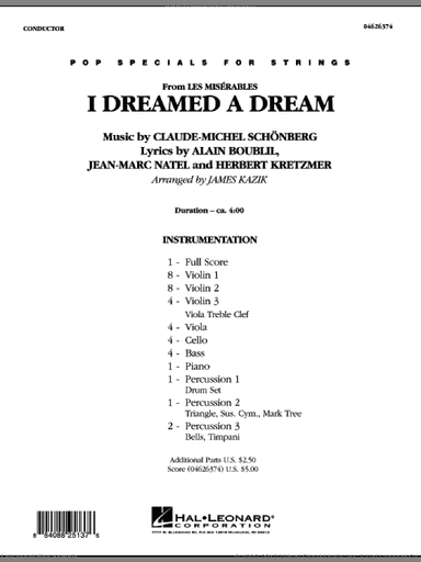 I Dreamed a Dream (from "Les Miserables")
