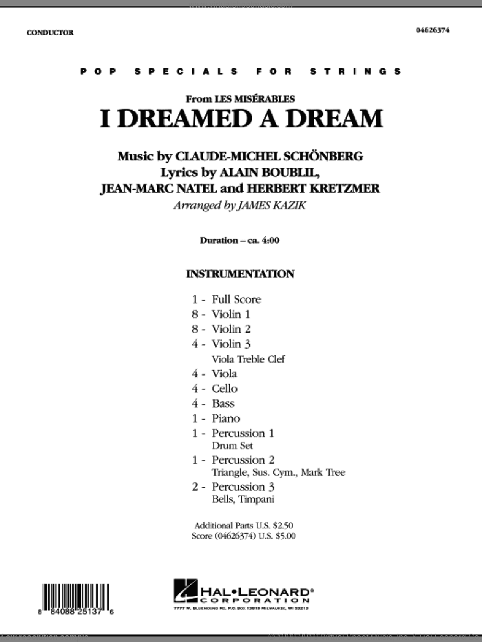 I Dreamed a Dream (from "Les Miserables")