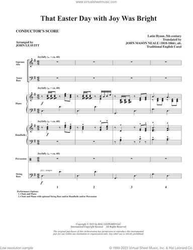 That Easter Day With Joy Was Bright (arr. John Leavitt)