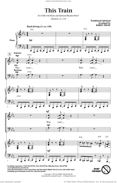 This Train (arr. Kirby Shaw)