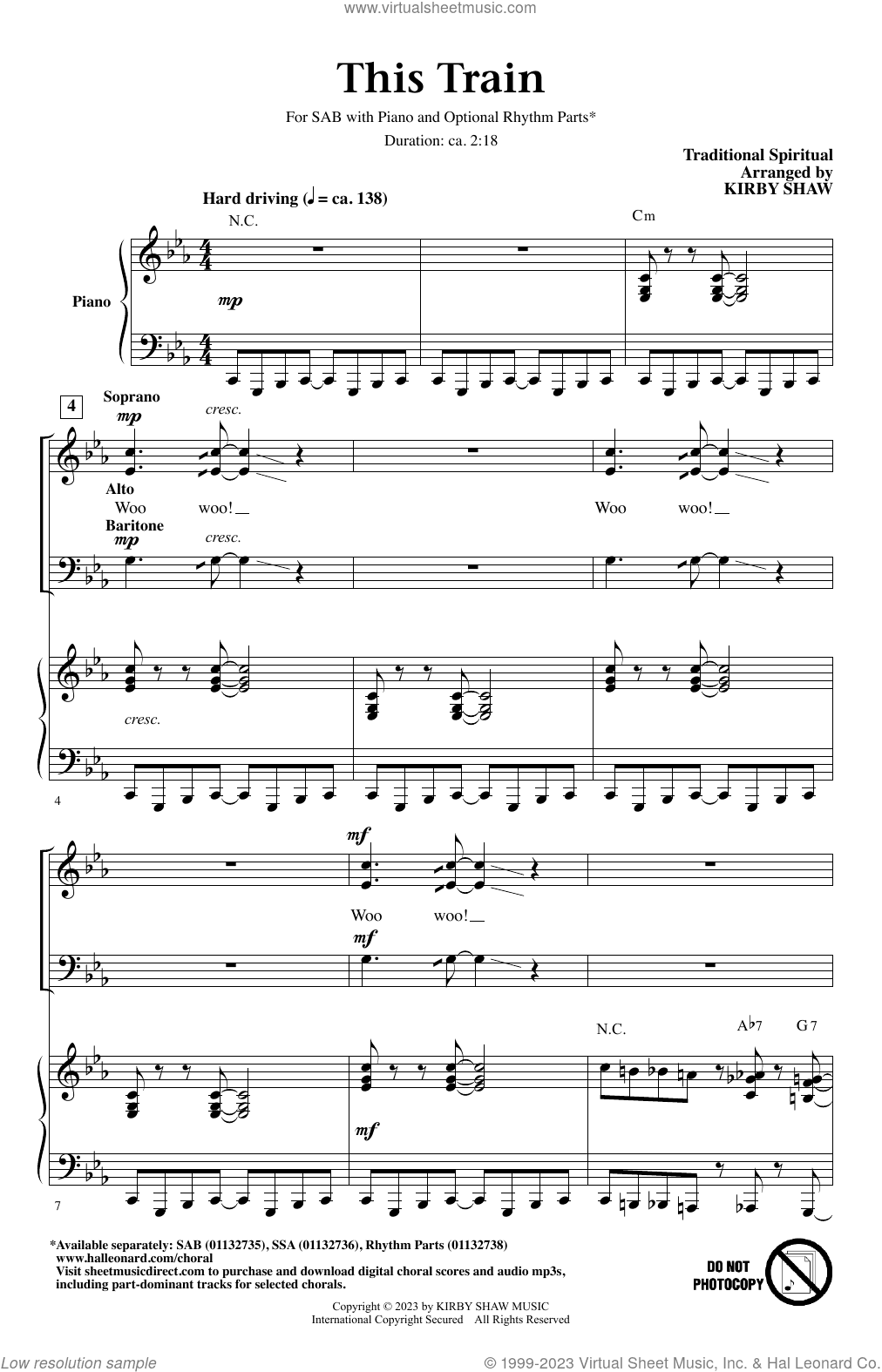 This Train (arr. Kirby Shaw)
