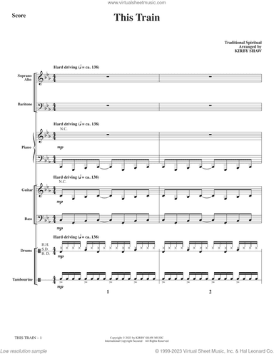 This Train (arr. Kirby Shaw) (COMPLETE)