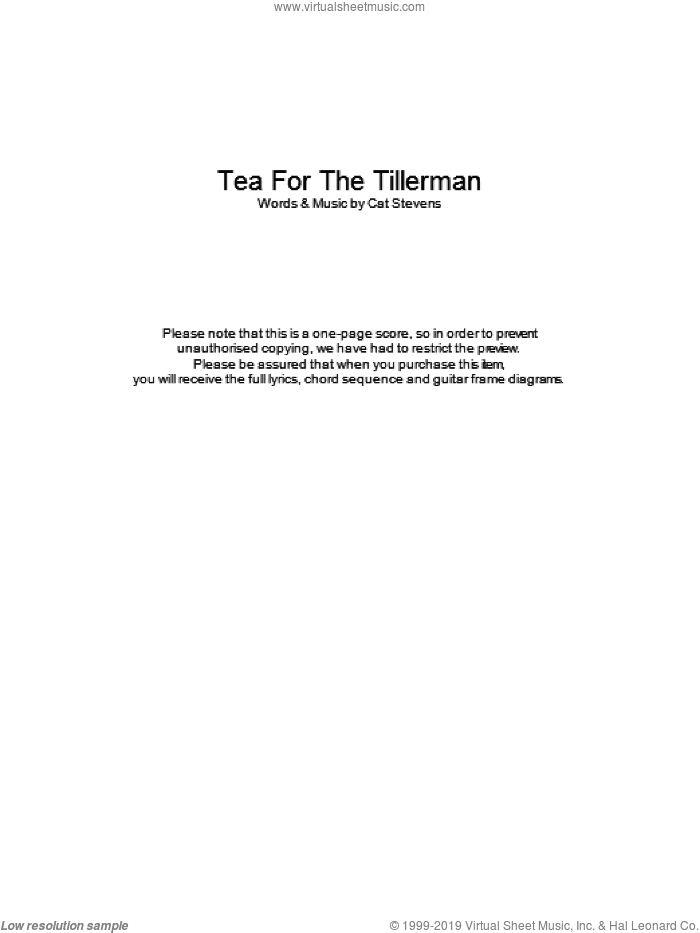 Tea For The Tillerman