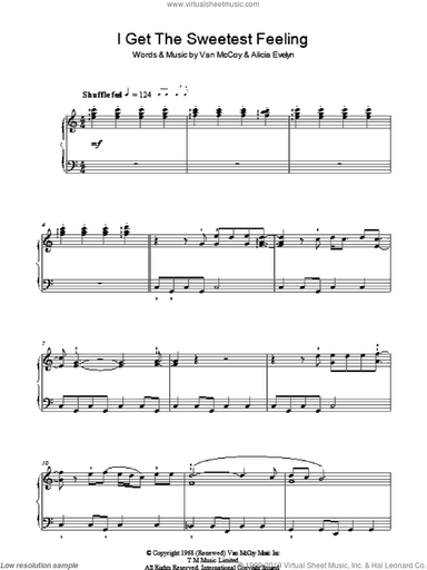 I Get The Sweetest Feeling, (intermediate)