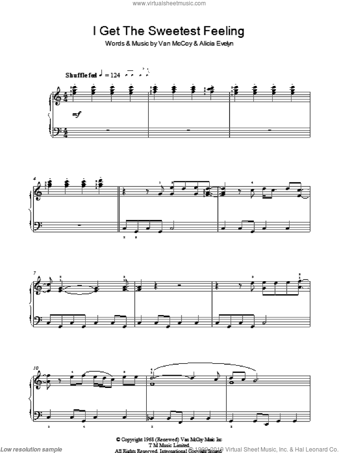 I Get The Sweetest Feeling, (intermediate)