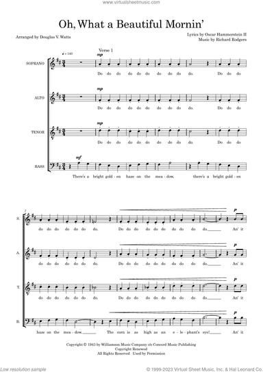 Oh, What a Beautiful Mornin' (from Oklahoma!) (arr. Doug Watts)