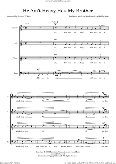 He Ain't Heavy, He's My Brother (arr. Doug Watts)