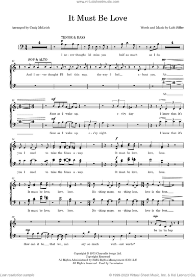 It Must Be Love (arr. Craig McLeish)
