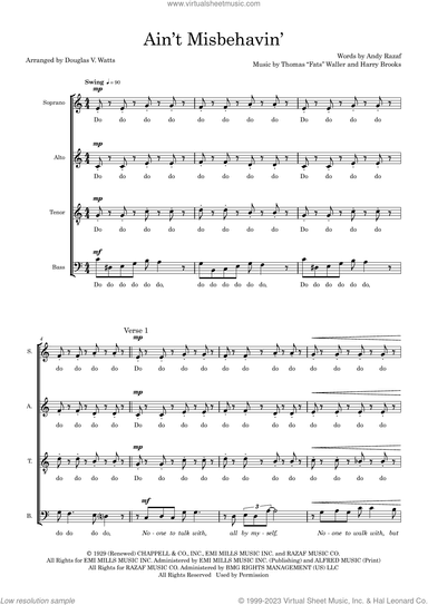 Ain't Misbehavin' (arr. Doug Watts)
