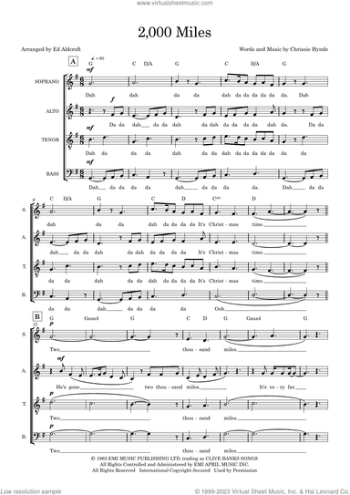 2000 Miles (arr. Ed Aldcroft)