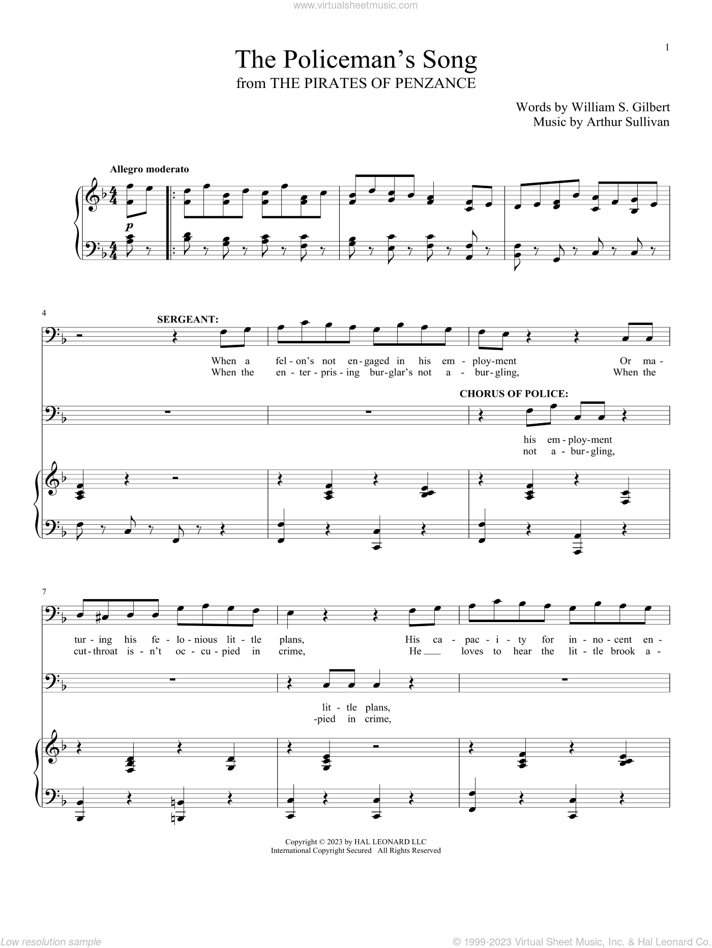 The Policeman's Song (from The Pirates Of Penzance)