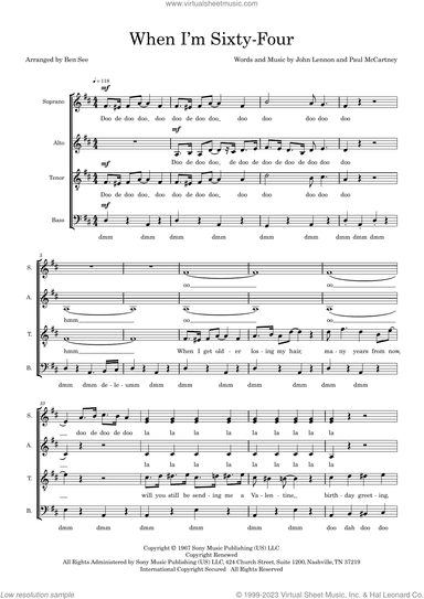 When I'm Sixty-Four (arr. Ben See)