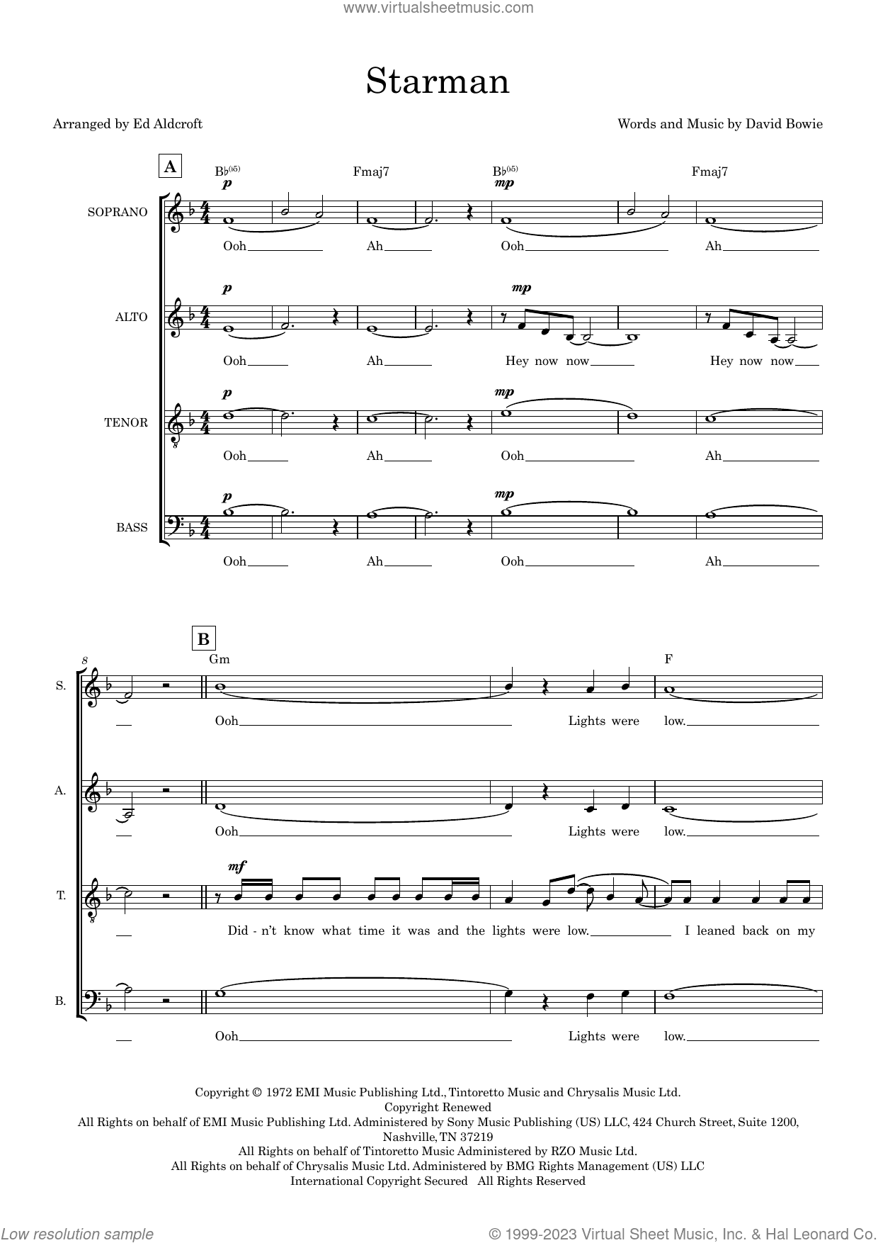 Starman (arr. Ed Aldcroft)