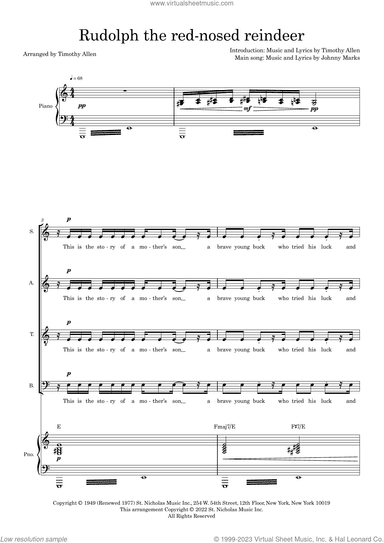 Rudolph The Red-Nosed Reindeer (arr. Tim Allen)