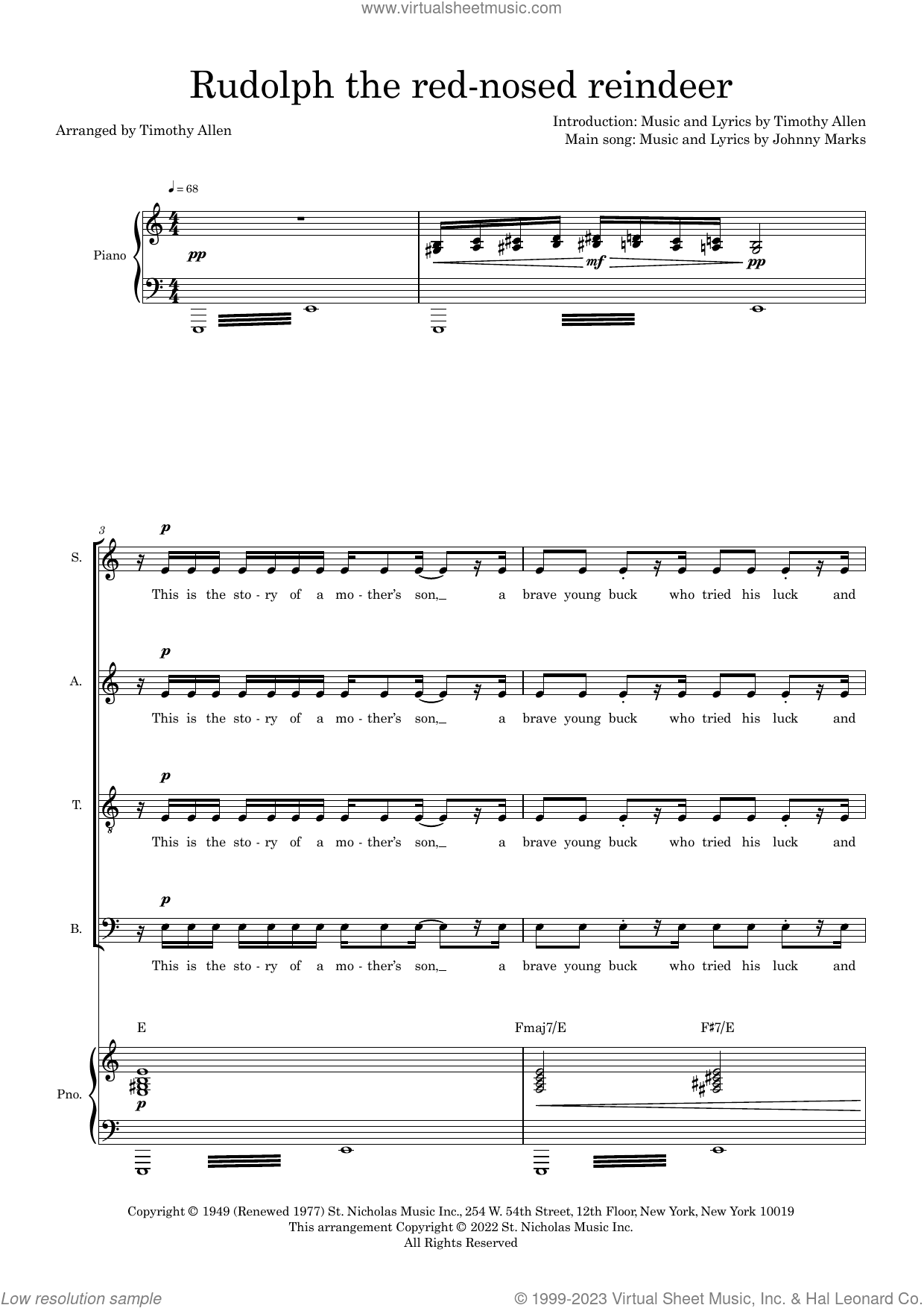 Rudolph The Red-Nosed Reindeer (arr. Tim Allen)