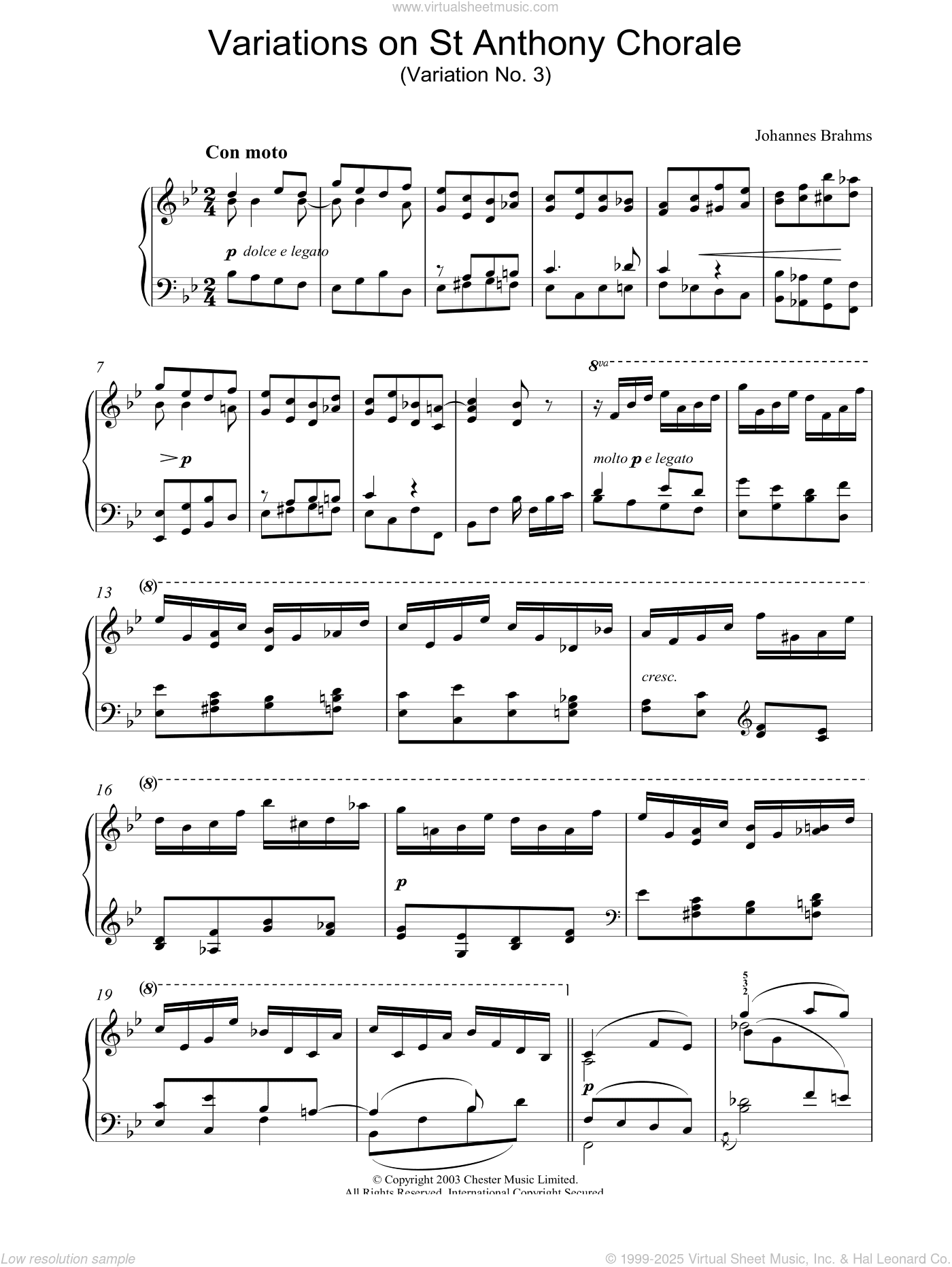 Variations on St Anthony Chorale (Variation No. 3)