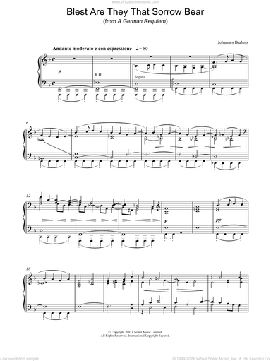Blest Are They That Sorrow Bear (from A German Requiem)