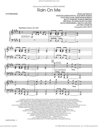 Rain On Me (arr. Mac Huff) (complete set of parts)