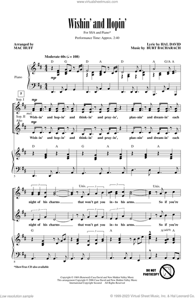Wishin' And Hopin' (arr. Mac Huff)