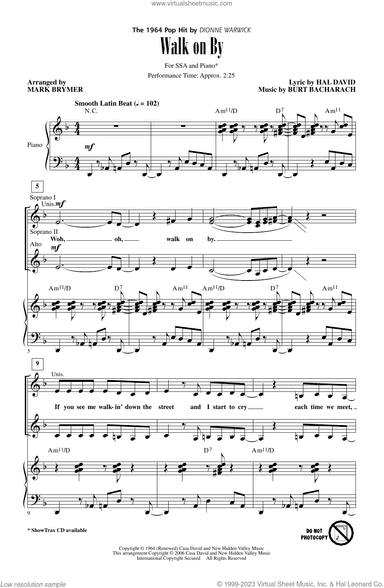 Walk On By (arr. Mark Brymer)