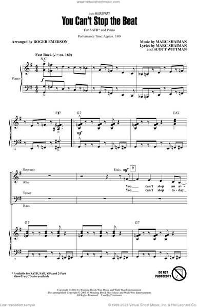 You Can't Stop The Beat (from Hairspray) (arr. Roger Emerson)