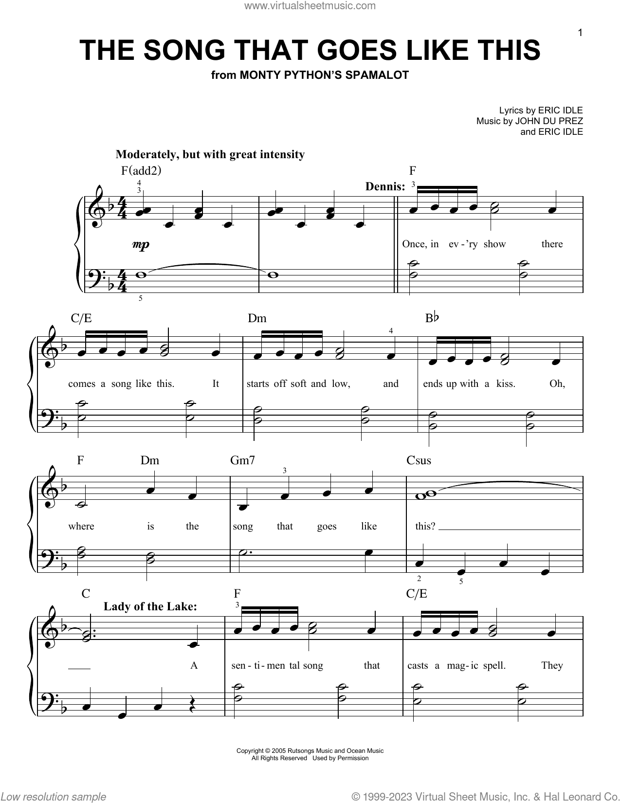 The Song That Goes Like This (from Monty Python's Spamalot)