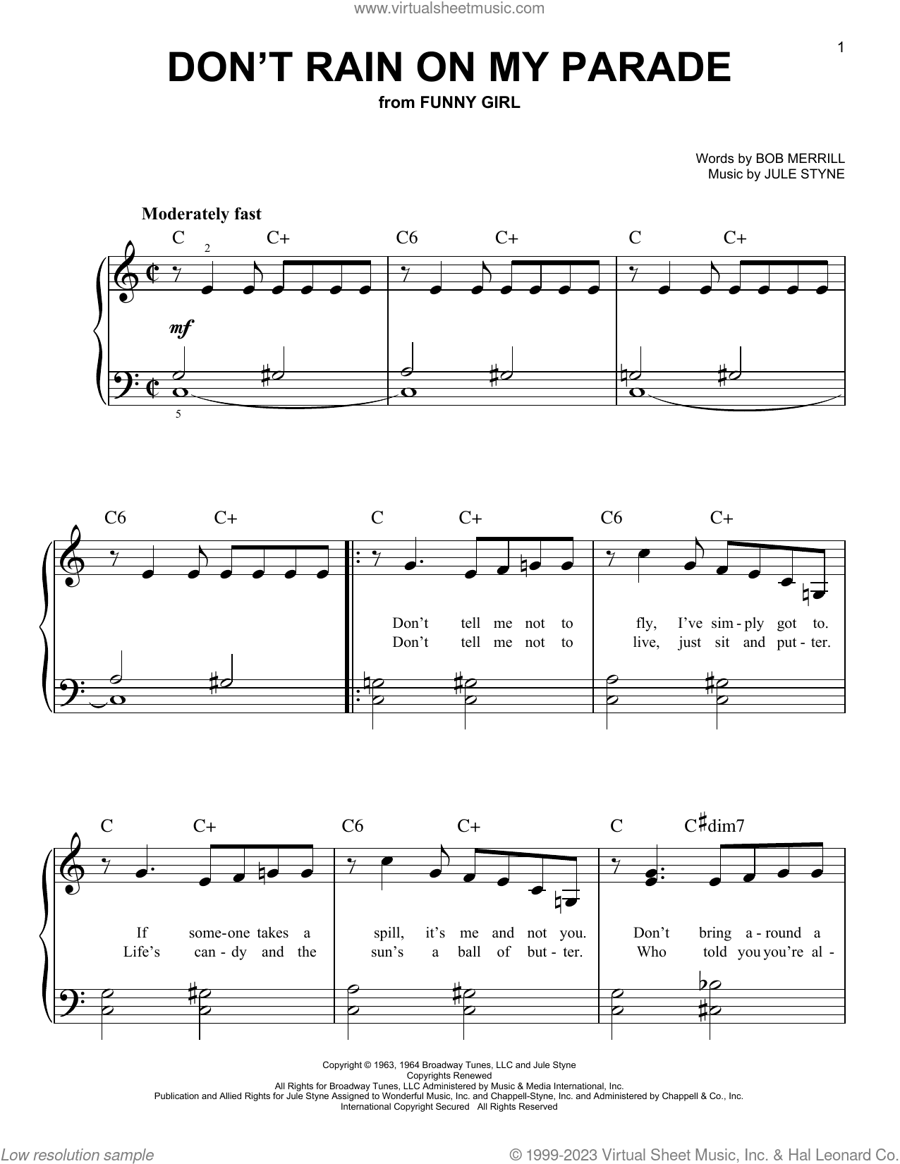 Don't Rain On My Parade (from Funny Girl)