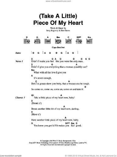 (Take A Little) Piece Of My Heart