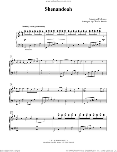 Shenandoah (arr. Glenda Austin)