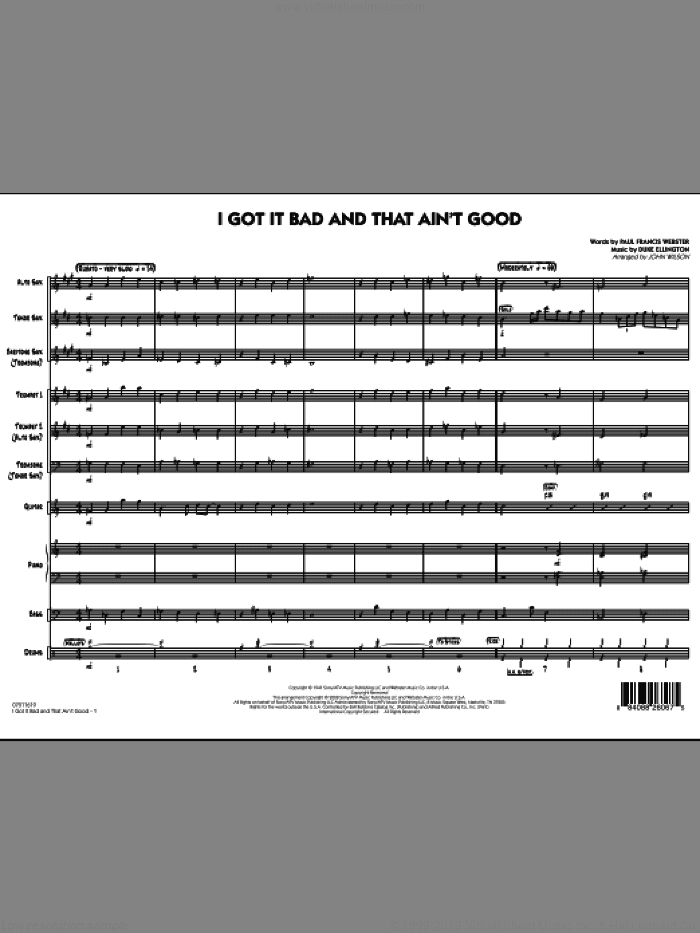 I Got It Bad and That Ain't Good (COMPLETE)