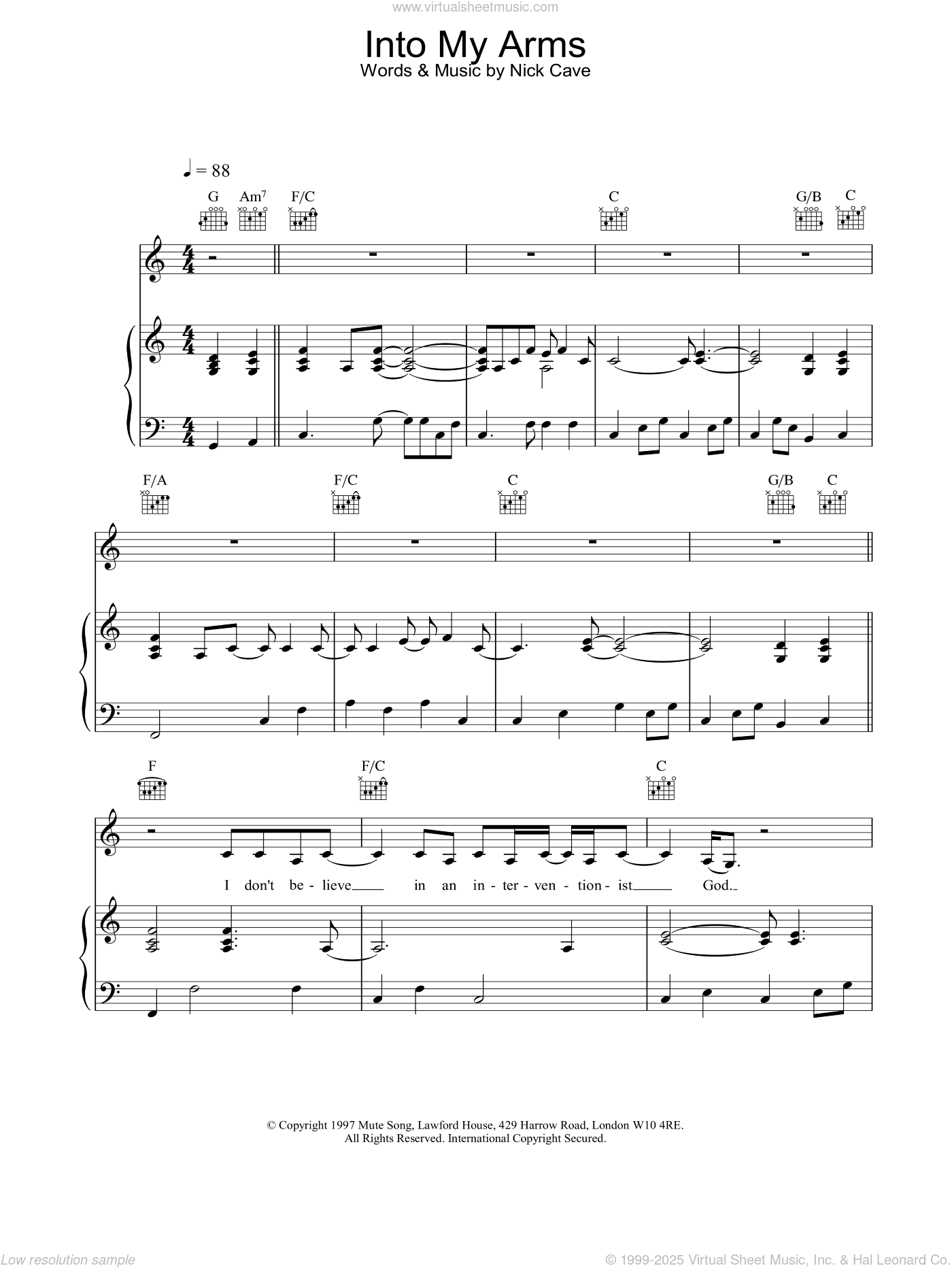 Into My Arms