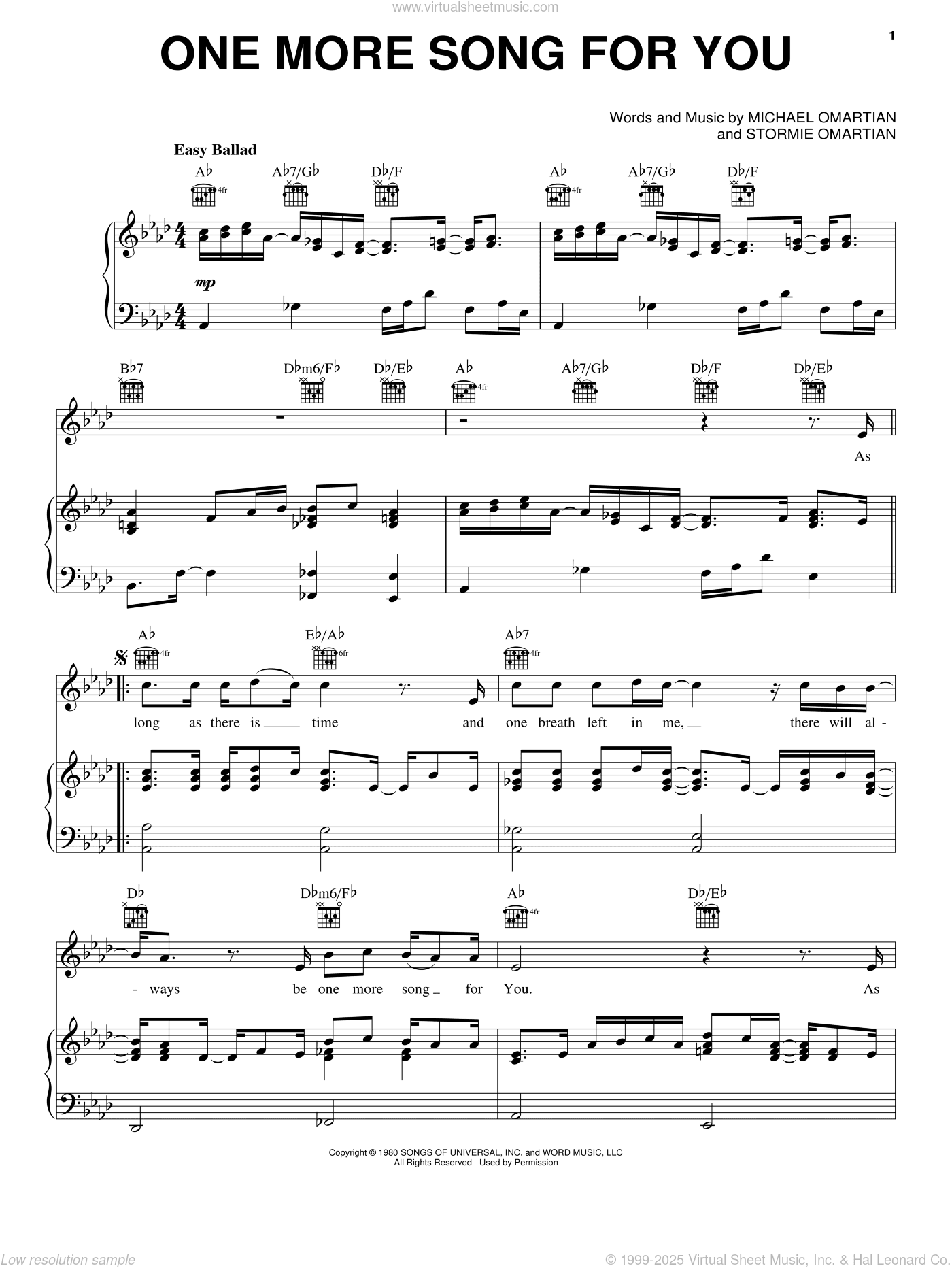 One More Song For You