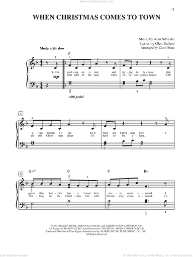 When Christmas Comes To Town (from The Polar Express) (arr. Carol Matz)