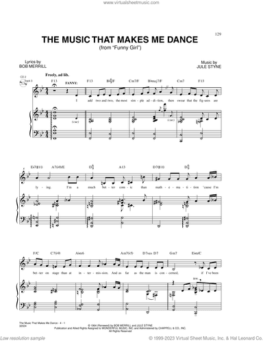 The Music That Makes Me Dance (from Funny Girl)