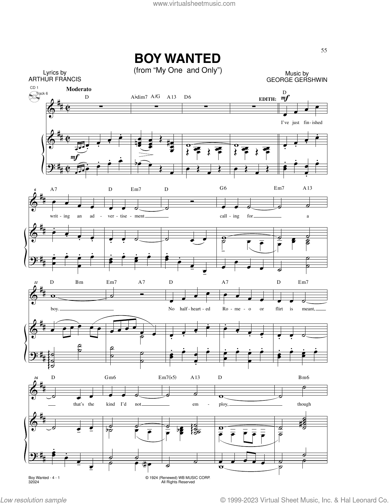 Boy Wanted (from My One And Only)