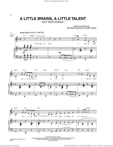 A Little Brains, A Little Talent (from Damn Yankees)