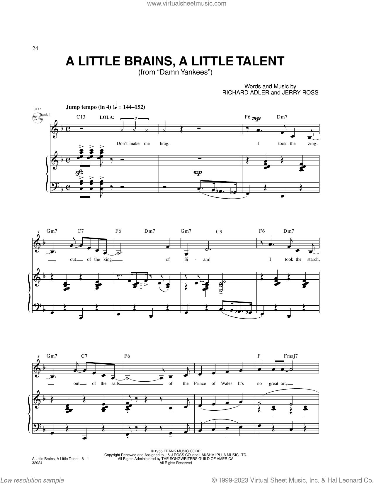 A Little Brains, A Little Talent (from Damn Yankees)