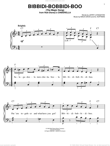 Bibbidi-Bobbidi-Boo (The Magic Song) (from Cinderella)