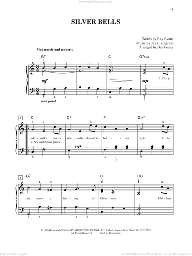 Silver Bells (arr. Dan Coates)