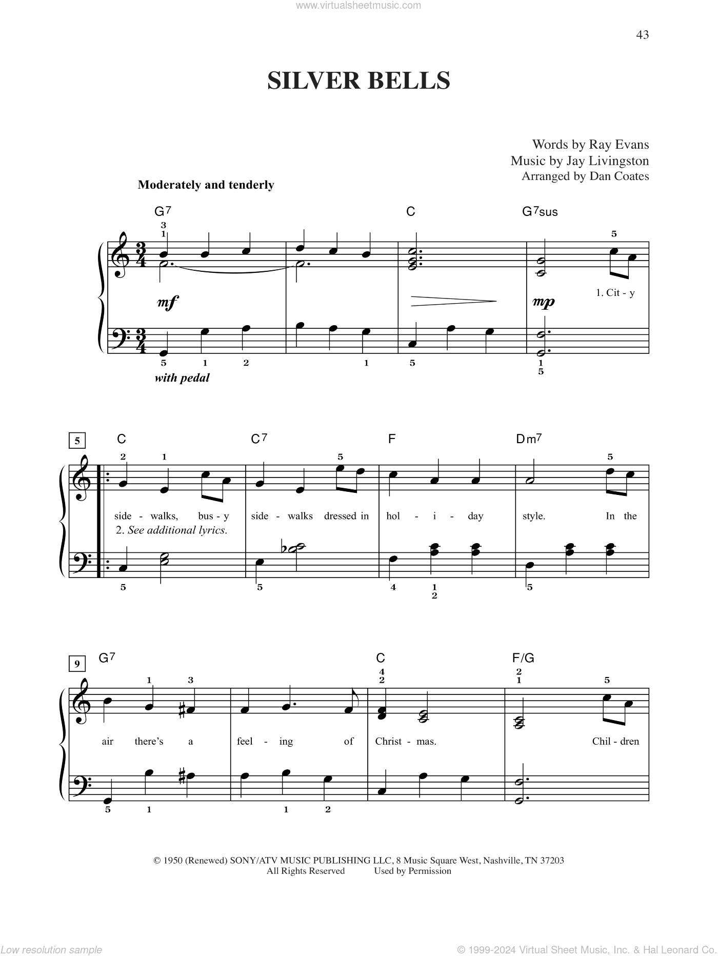 Silver Bells (arr. Dan Coates)