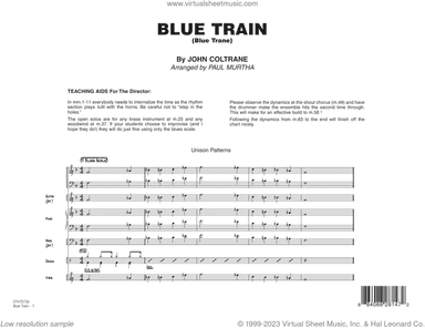 Blue Train (Blue Trane) (arr. Paul Murtha)